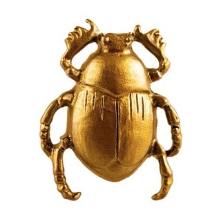 Cínová úchytka na zásuvku v zlatej farbe Sass & Belle Scarab Beetle