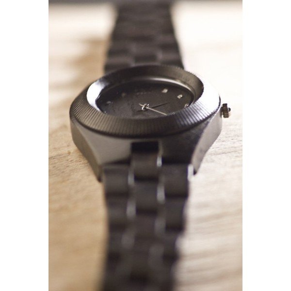 Dámske drevené hodinky Odyssey Black-image-2