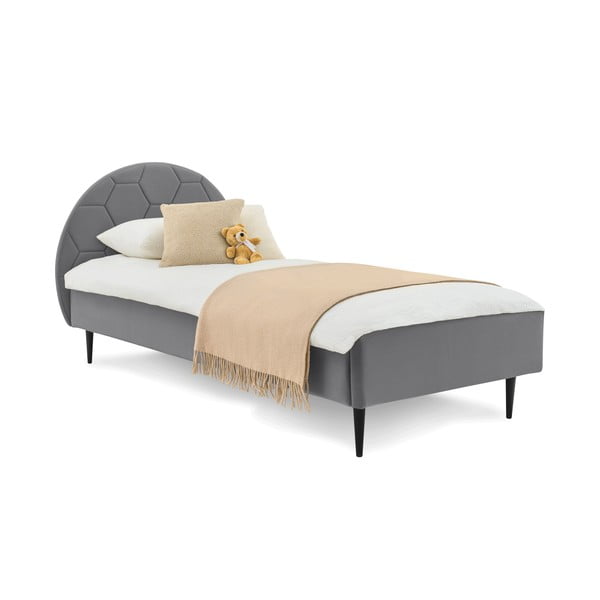 Sivá detská posteľ 120x200 cm Mercury – Scandic-image-2