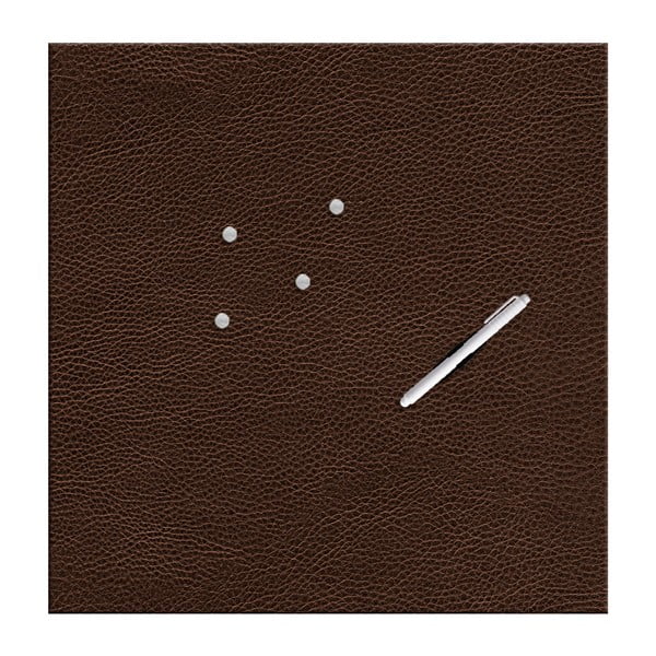 Magnetická popisovacia tabuľa s perom a 4 magnetmi Eurographics Leather