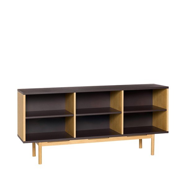 Hnedá komoda v dekore duba 140x65x35 cm Dual – Hübsch