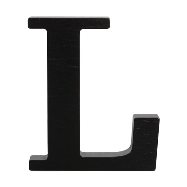 Čierne drevené písmeno Typoland L