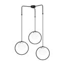 Čierne kovové závesné svietidlo Opviq lights Nazarios