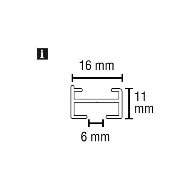 Kovová koľajnica na záclony 160 cm Lucy - Gardinia-image-4