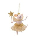 Textilná ručne vyrobená vianočná ozdoba 12 cm Fairy Mouse – Sass & Belle