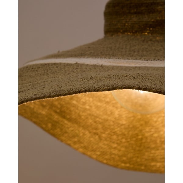 Závesné svietidlo v prírodnej farbe s tienidlom z morskej trávy ø 90 cm Albenya – Kave Home-image-1