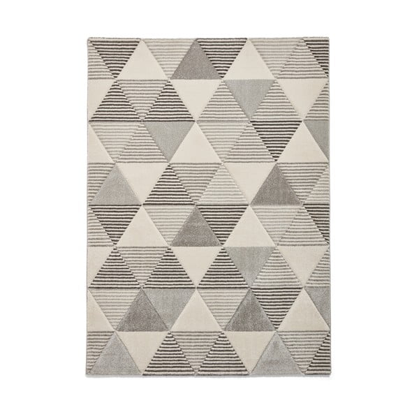 Sivý koberec Think Rugs Brooklyn Geo, 120 x 170 cm