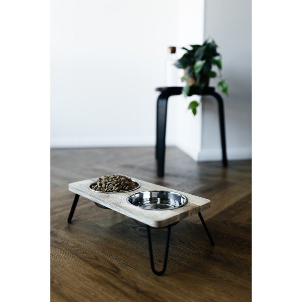 Drevená súprava misiek s podstavcom pre psa Dog Fantasy – Plaček Pet Products-image-2