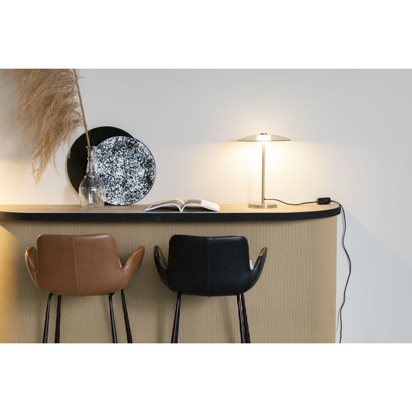 Sivá/v zlatej farbe LED stmievateľná stolová lampa so skleneným tienidlom (výška 42 cm) Float – Zuiver-image-1