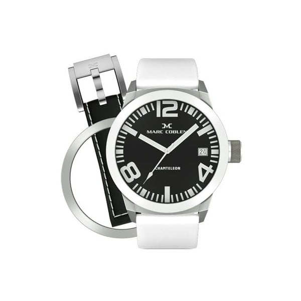 Unisex hodinky Marc Coblen s remienkom a ozdobou ciferníku naviac P5