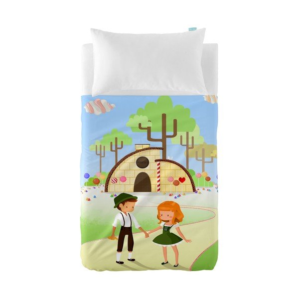 Detská obliečka na vankúš a prikrývku Mr. Fox Candy House, 100 × 130 cm