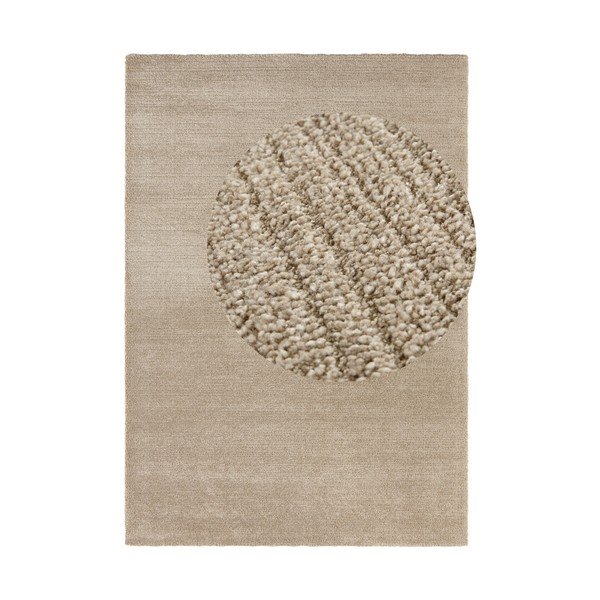 Hnedobéžový koberec Elle Decoration Glow Loos, 200 x 290 cm