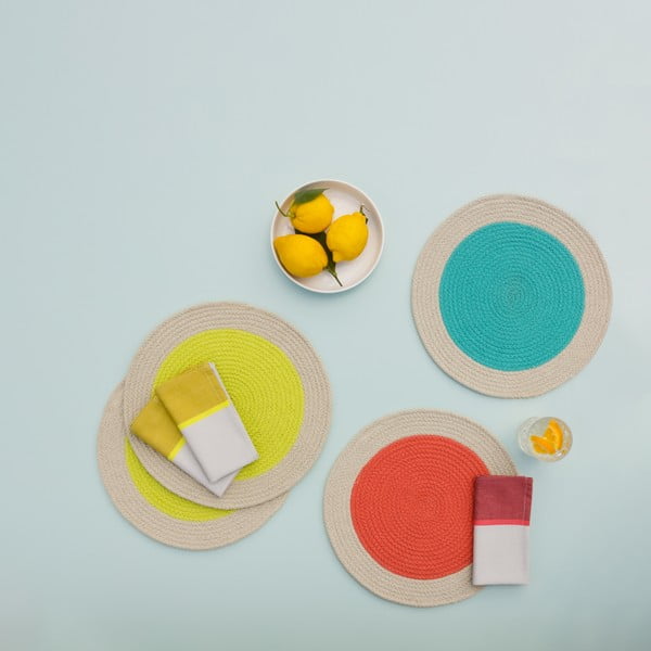 Látkové prestieranie 2 ks ø 38 cm Mint - Remember-image-1