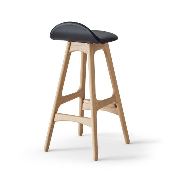 Kožená otočná barová stolička 79 cm Buck – Hammel Furniture-image-2