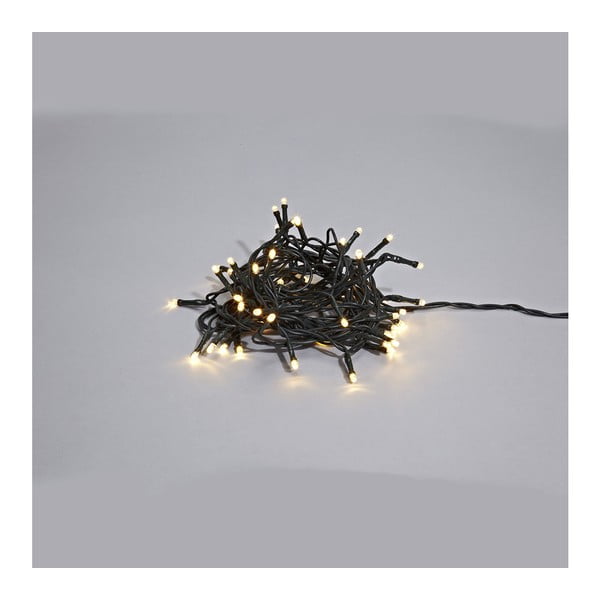Čierna svietiaca LED reťaz Markslöjd Sken Black Lungo, 160 svetielok
