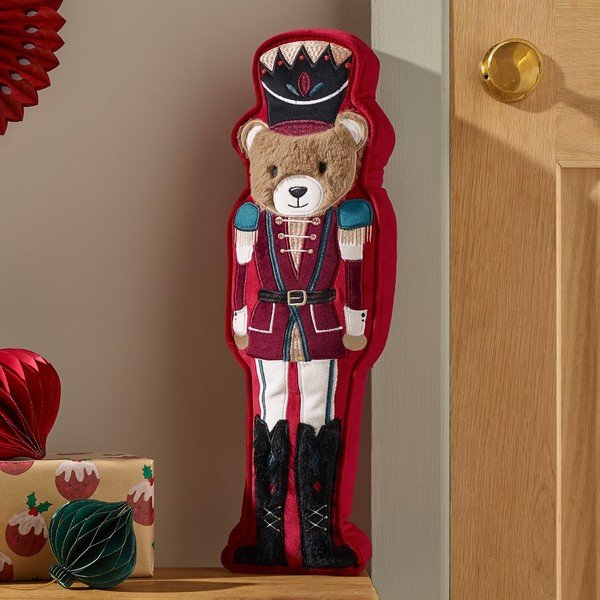 Dekoračný vankúš s vianočným motívom 20x30 cm Christmas Nutcracker Bear – Catherine Lansfield-image-1