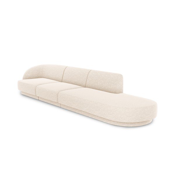 Krémovobiela pohovka 302 cm Miley - Micadoni Home-image-3