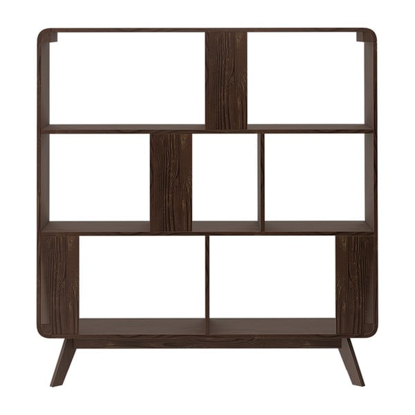 Knižnica v dekore orecha 122x126 cm Cassie - Støraa-image-3