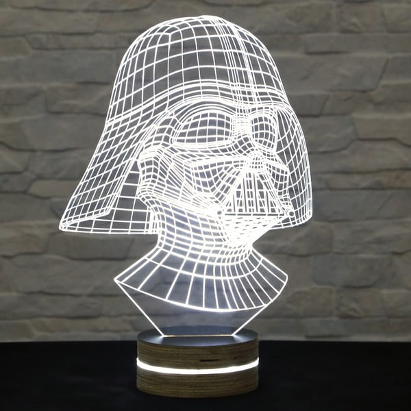 3D stolová lampa Darth Vader