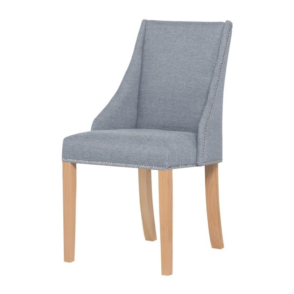 Sivá stolička s hnedými nohami Ted Lapidus Maison Patchouli

