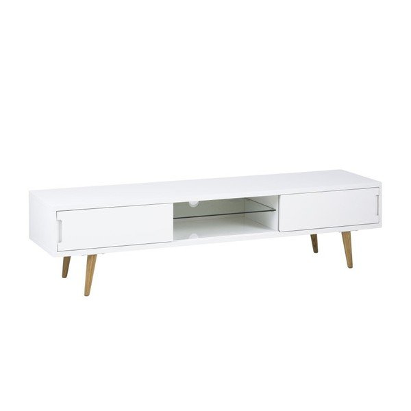 Biely TV stolík Actona Elise, 180 × 46 cm-image-3