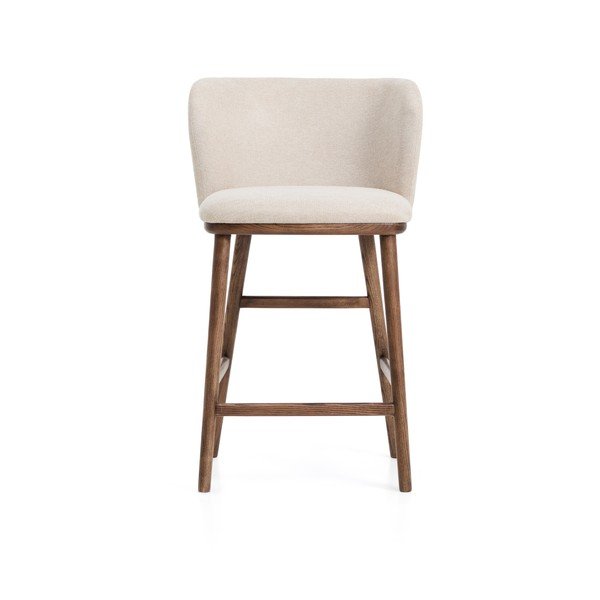 Béžová čalúnená barová stolička (výška sedadla 65 cm) Ciselia – Kave Home-image-3