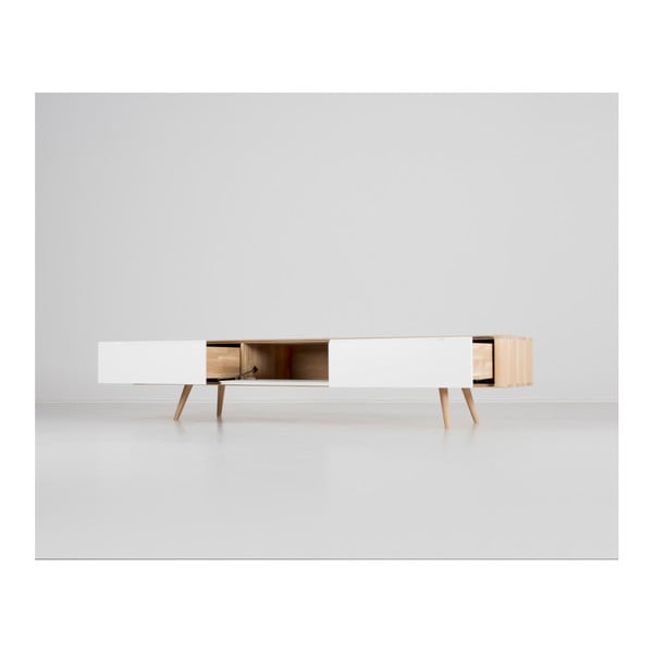 Televízny stolík z dubového dreva Gazzda Ena, 225 × 42 × 45 cm-image-1