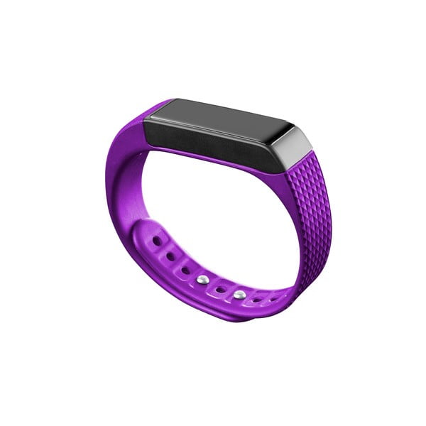 Ružovo-čierny bluetooth fitness náramok s dotykovým displejom CellularLine