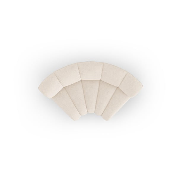 Krémový ženilkový modul pohovky (variabilný roh) Lupine – Micadoni-image-2