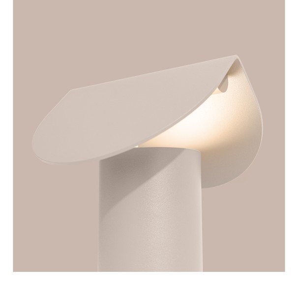 Béžová hliníková LED stolová lampa (výška  15 cm) BISCUIT – Thoro-image-3