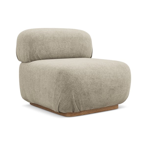 Béžový modul pohovky z textílie buklé Ailani – Makamii-image-2