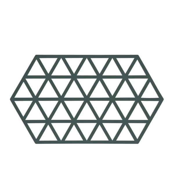 Zelená silikónová podložka pod horúce nádoby Zone Triangles