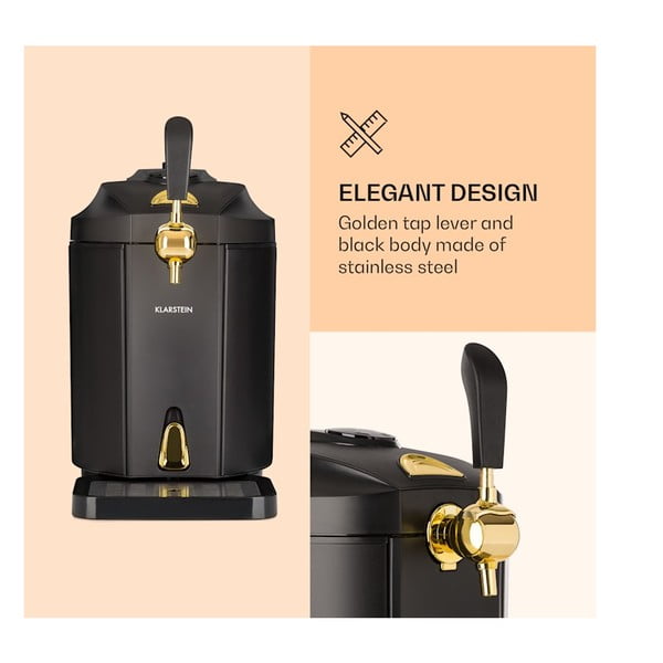 Čierne výčapné zariadenie Klarstein Skal-image-2