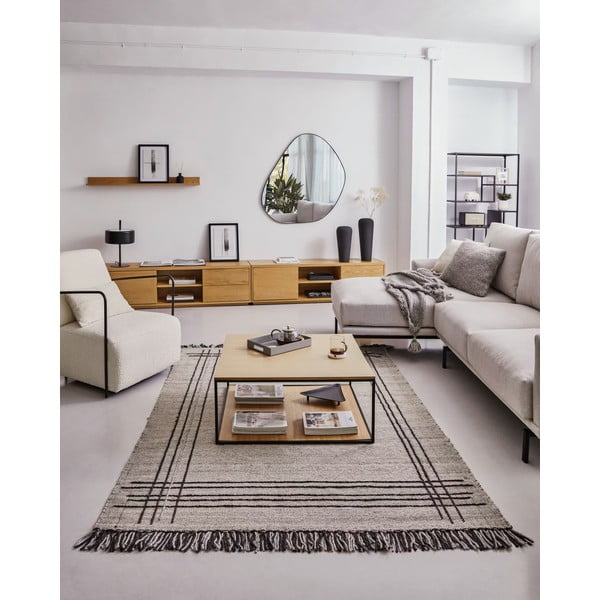 Svetlohnedý vlnený koberec 160x230 cm Eneo – Kave Home-image-2