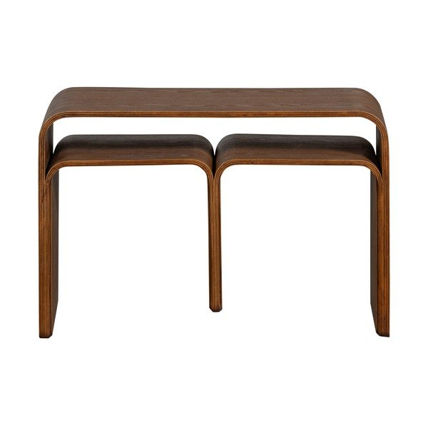 Odkladací stolík v dekore orecha 32x40 cm Frey – WOOOD-image-3