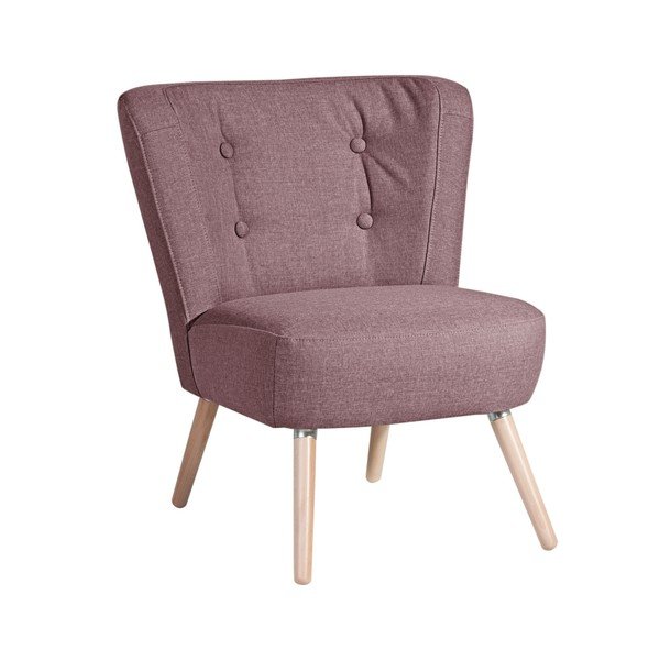 Staroružové kreslo Max Winzer Neele Duro Aubergine