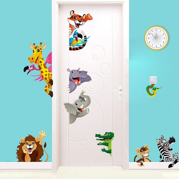 Sada nástenných detských samolepiek Ambiance Jungle-image-1