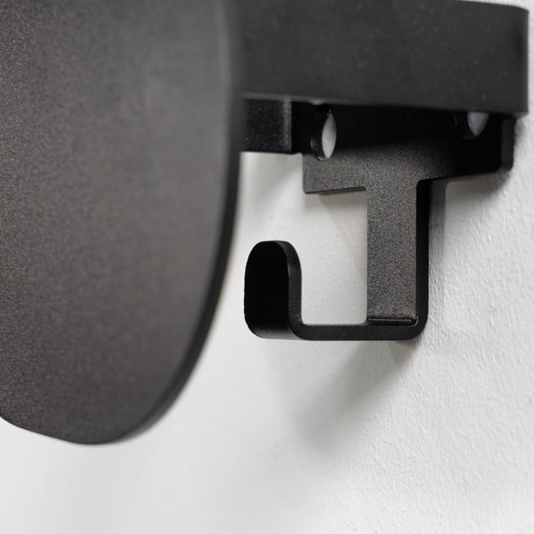 Čierny kovový nástenný vešiak 15 cm Mani – Spinder Design-image-4