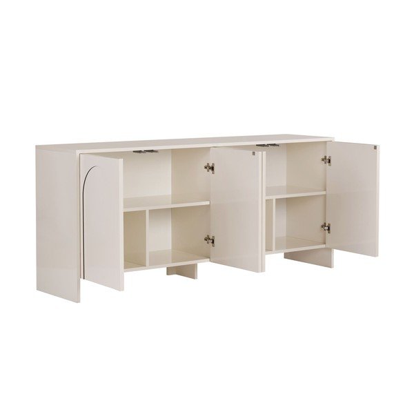 Krémovobiela komoda 180x80x45 cm Arlen  – Kalune Design-image-4