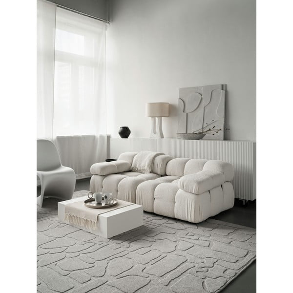 Svetlosivý vlnený koberec 200x300 cm Morphic Dunes – Agnella-image-2