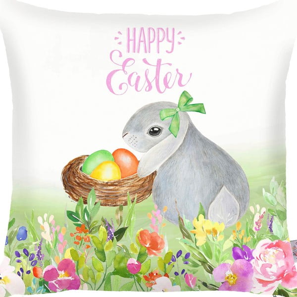 Obliečka na vankúš Apolena Happy Easter Eggs, 43 x 43 cm