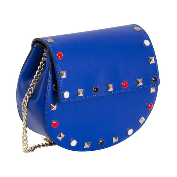 Modrá kabelka z pravej kože Andrea Cardone Anjelica