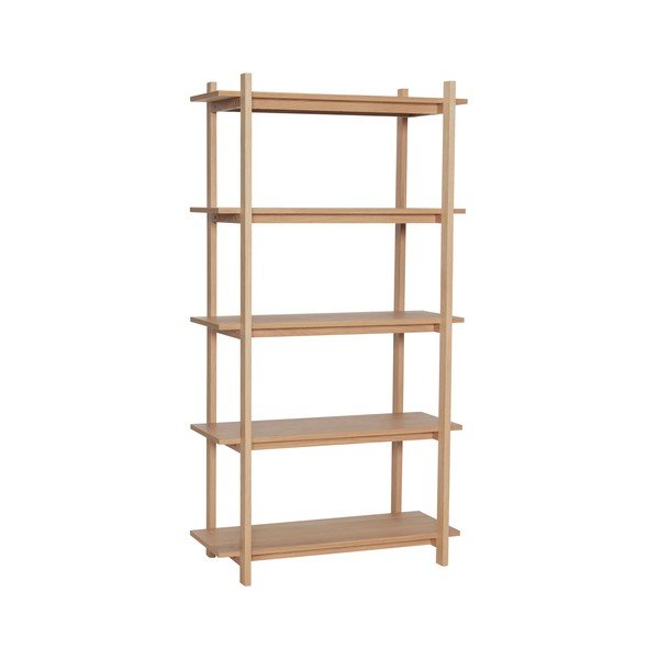Regál v dekore duba v prírodnej farbe 80x150x39 cm Epoch – Hübsch