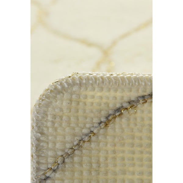 Súprava 2 béžových obdĺžnikových kúpeľňových predložiek Foutastic Wave-image-4