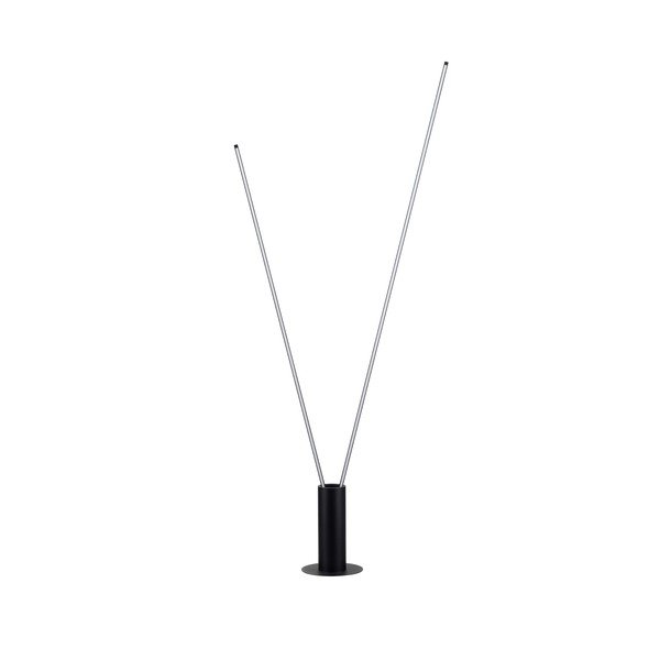 Matne čierna kovová LED stojacia lampa s ohýbateľnou konštrukciou (výška  181 cm) Kimolia – Nova Luce