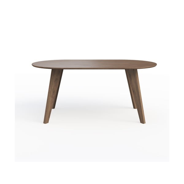 Jedálenský stôl s doskou v dekore orechového dreva v prírodnej farbe 100x180 cm Lago – TemaHome