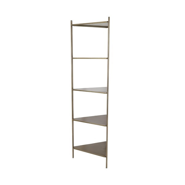 Kovová knižnica v zlatej farbe 58.5x200 cm Display - Light & Living-image-1