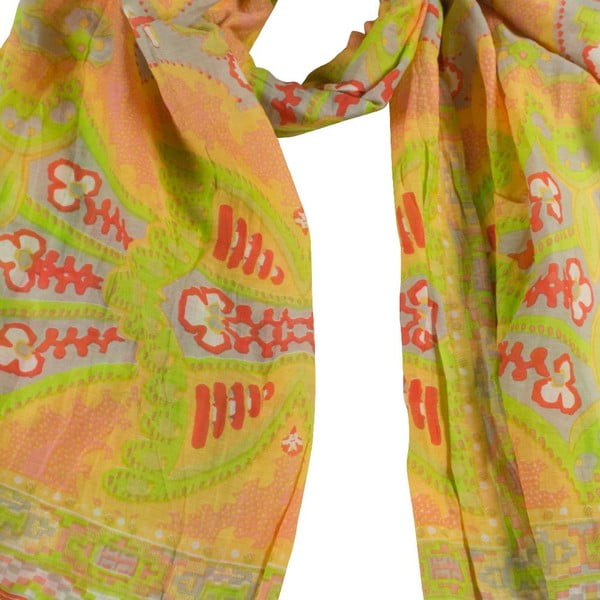 Šatka s prímesou hodvábu Shirin Sehan Gina Coral-image-1