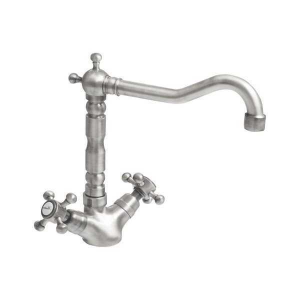 Stojančeková umývadlová batéria v matne striebornej farbe Antea – Sapho