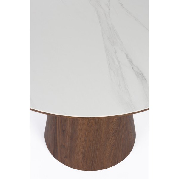 Okrúhly jedálenský stôl s doskou z kameňa ø 115 cm Almira – White Label-image-4